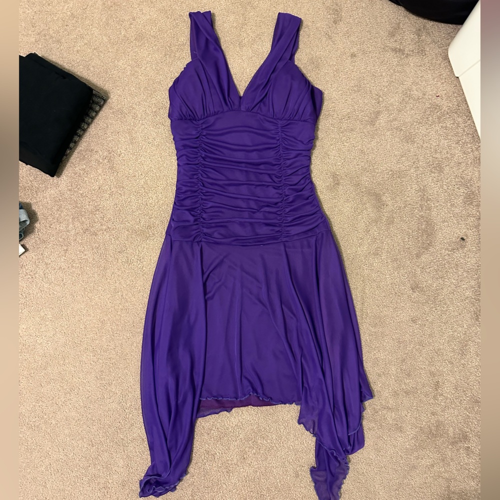 Oasis Asymmetrical Purple Dress